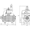 Vakuumpumpe - MEC2000PL - Remskive - 1000 RPM
