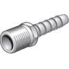 Slangestuds 1/4'' ID - slange til 1/4'' BSPT udvendigt gevind