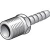 Slangestuds 1/4 ID - slange til 3/8'' BSPT udvendigt gevind