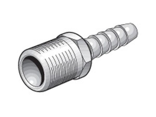 Slangestuds 5/19 ID - slange til 3/8'' BSPT udvendigt gevind