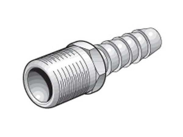 Slangestuds 3/8 ID - slange til 3/8'' BSPT udvendigt gevind