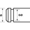Låsering (mm), A Ø4.5mm, B Ø3.2mm (DIN or Standard No. DIN 6799)