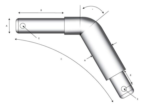 Topstangsbolt (forsat) 19mm Kat.1/2 (Ø19/25mm)