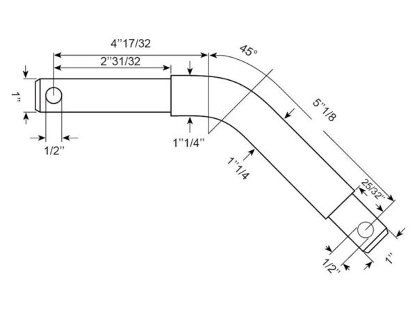 Topstangsbolt (forsat) 19mm Kat.1/2 (Ø19/25mm)