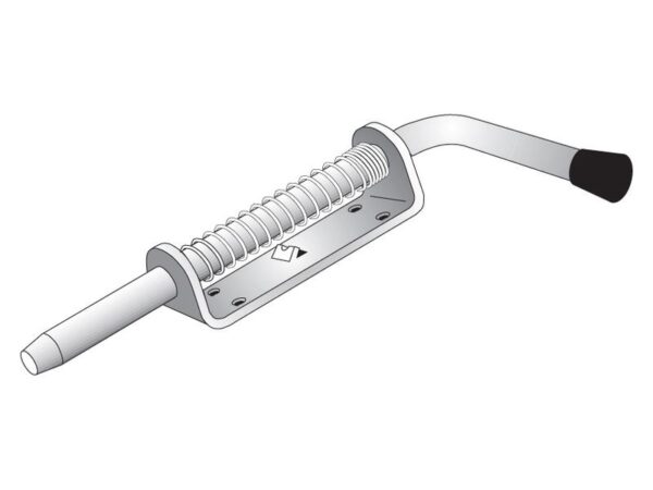 Lukkebeslag, Bolt Ø13mm, Pladestørrelse mm: 75mm x 40mm