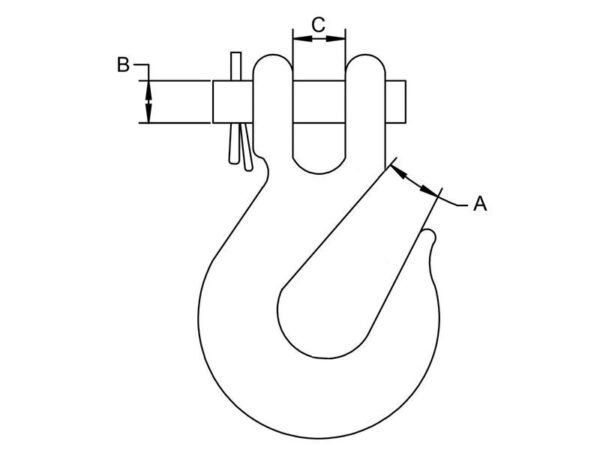 Lastekrog 8mm 600kg