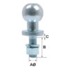 Kuglebolt 16mm x 51mm (B+C) 350kg