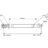 Topstang HD (mekanisk) (Kat.20mm/2 (Ø20/25mm)) Led og Kugle, 1-1/4, Min. længde: 560mm.