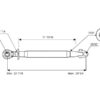 Topstang HD (mekanisk) (Kat.20mm/2 (Ø20/25mm)) Led og Kugle, 1-1/4, Min. længde: 560mm.