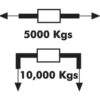 Surringsbånd 5m x 50mm (m/J krog)