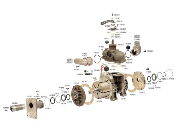 Vakuumpumpe - MEC11000H - cloc - 1000 RPM