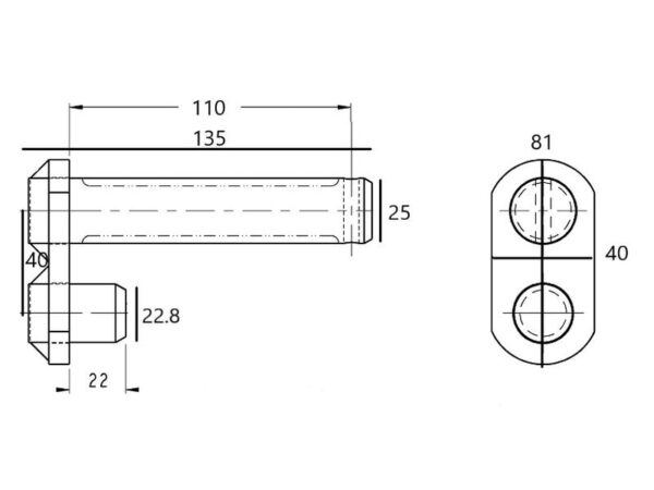 149966_pic10 Topstangsbolt 25 & 22.8x110mm Kat. 2 (Ø25mm)