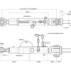 Stabilisator - Kugle Ø19mm - Bolt Ø24mm - Min. længde: 425mm - M30 x 3.50