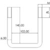 U-Bolt- M16x102mm Længde: 140mm