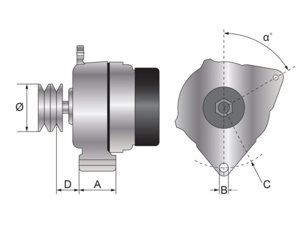 Generator (Mahle) - 14V, 200 A
