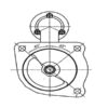 Starter - 12V, 3.1KW (Sparex)