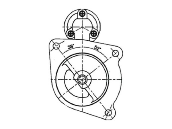 Starter - 12V, 3.1KW (Sparex)