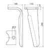 Rotorharvetand 110x14x290mm Venstre. Hulafstand: Hul Ø 19mm. Passer tilKuhn. Passer til: K2500071