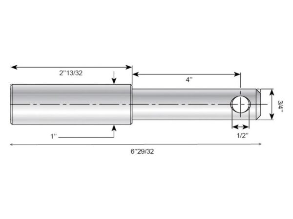 Topstangsbolt dobbelt 19 - 25mm Kat.1/2 (Ø19/25mm)