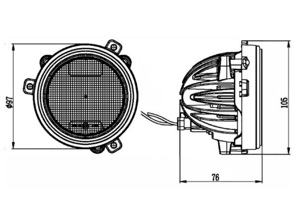 Arbejdslygte LED 4800lm (kl. 3)