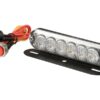 LED Slimline Blitzlygte, Interference: kl. 3, Funktion: enkelt blitz, dobbelt blitz, 12-24V