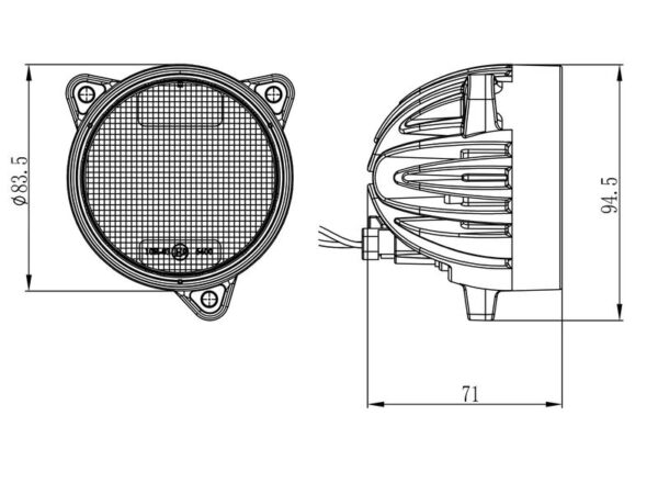 Arbejdslygte LED 4800lm (kl. 3)