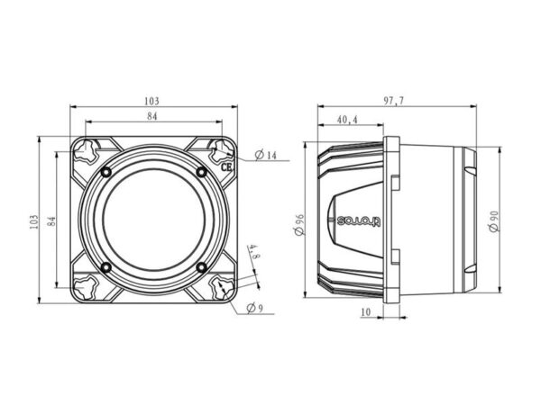 Arbejdslygte LED 3000lm (kl. 3)