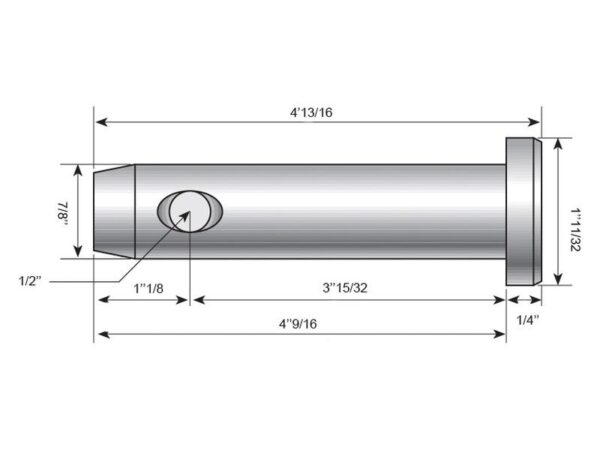 Topstangsbolt 16x98mm Kat. 0 (Ø16mm)