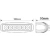 LED Flad Lygtebjælke LED, 165mm, 2500 lm, 10-30V