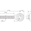 Topstangsende (kugle) - 1-3/8 UNC - Kat.2 (Ø25mm)