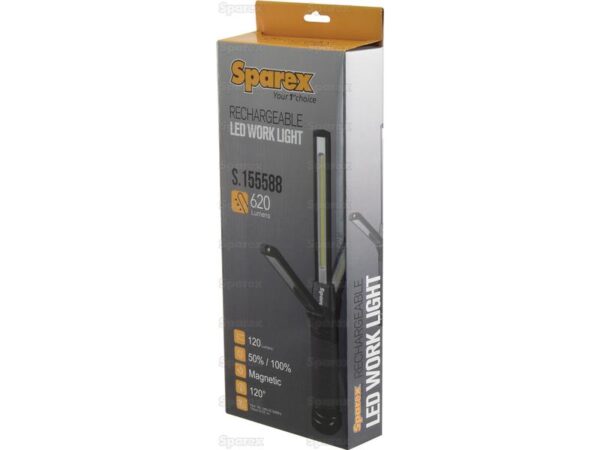 Håndlampe LED, 260/620lm (genopladelig)