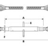 Topstang HD (mekanisk) (Kat.2/2 (Ø25/25mm)) Kugle og Kugle, 1-1/4, Min. længde: 530mm.