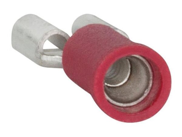 Kabelsko (flad), Double Grip - Hun, 6.3mm, Rød (0.5 - 1.5mm)