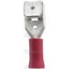 Kabelsko (flad), Double Grip - Dobb, 6.3mm, Rød (0.5 - 1.5mm)