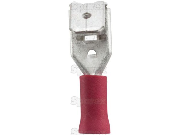 Kabelsko (flad), Double Grip - Dobb, 6.3mm, Rød (0.5 - 1.5mm)