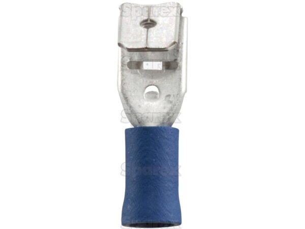 Kabelsko (flad), Double Grip - Dobb, 6.3mm, Blå (1.5 - 2.5mm)
