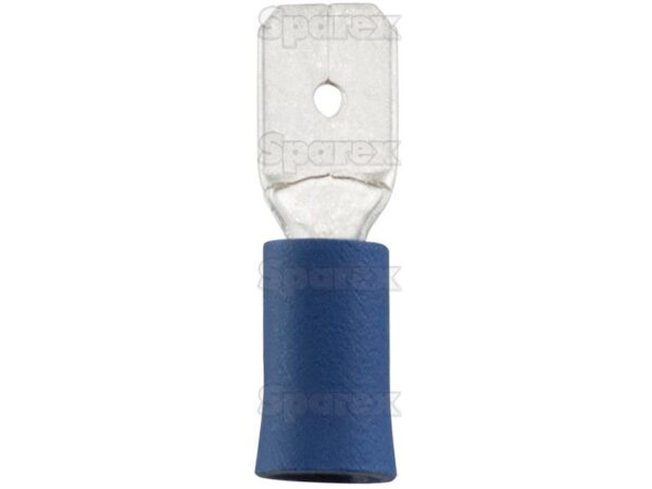 Kabelsko (flad), Double Grip - Han, 6.3mm, Blå (1.5 - 2.5mm)