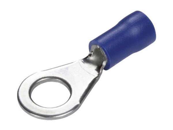 Kabelsko (øje), Double Grip, 6.4mm, Blå (1.5 - 2.5mm) (Agripak 25 stk.)