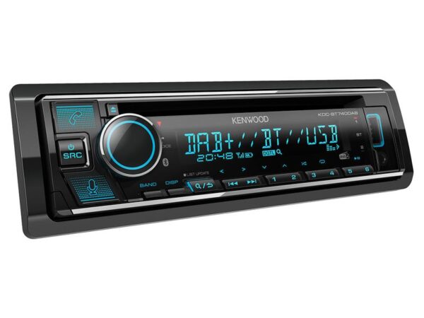 Radio - Alexa |DAB | Bluetooth | Android | iPod-iPhone | Spotify App | Dual USB | CD | Receiver (KDCBT740DAB+DABSplitter, KDC-BT740ANT5)
