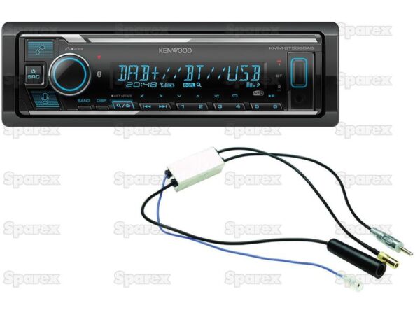 Radio - Alexa | DAB | Bluetooth | Mechless | Short Body | Aux In | Android | iPod-iPhone | Spotify App | USB | Receiver (KMMBT508DAB+DABSplitter)
