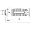 Faster Håndtag (fastgrip®) - LM12GAS Leveres med Gul + & - Symbol (Agripak)