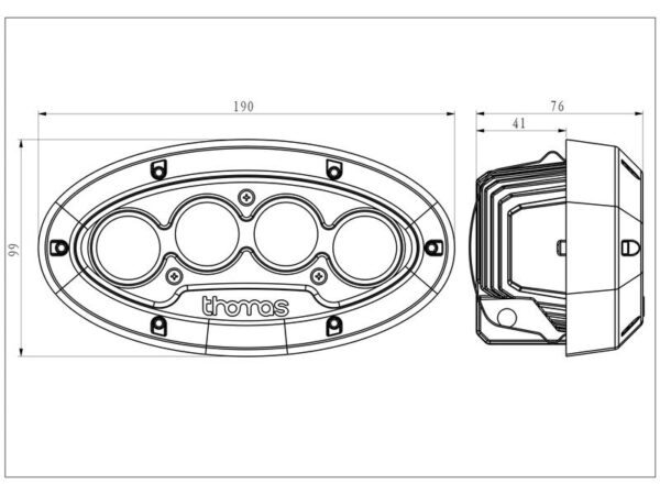 Arbejdslygte LED 4000lm (kl. 3)