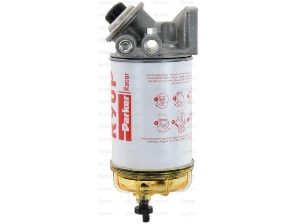 Vandudskilningsfilter Tank (komplet) - 30 Micron Rating, Gevind: 3/8-18 (SAE J476)'' NPTF