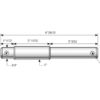 Topstangsbolt dobbelt 19 - 25 - 19mm Kat. 1/2 (Ø19/25mm) HD