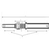 Redskabsbolt dobbelt 22 - 28x197mm, Gevind: 7/8x38mm Kat. 1/2 (Ø22/28mm) HD