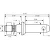 Redskabsbolt 28x149mm, Gevind 7/8x38mm Kat. 2 (Ø28mm) HD