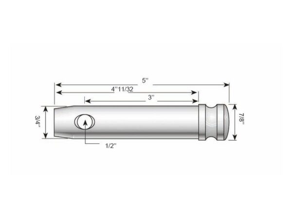 Topstangsbolt 19x76mm Kat. 1 (Ø19mm) HD