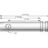 Topstangsbolt 32x125mm Kat. 3 (Ø32mm) HD