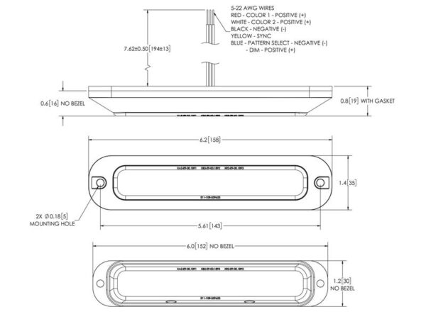 164691_pic10 Blitzlygte LED, 6 LED, Lys Farve: hvid