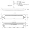 Blitzlygte LED, 12 LEDs, Lys Farve: Orange / hvid